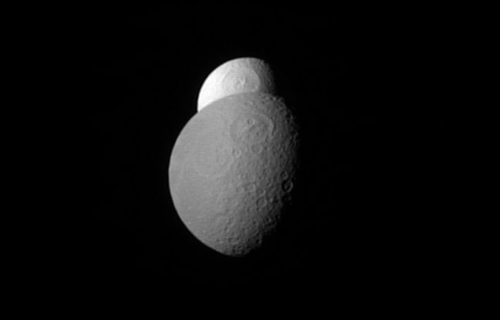 Zjawiska w układzie księżyców Saturna